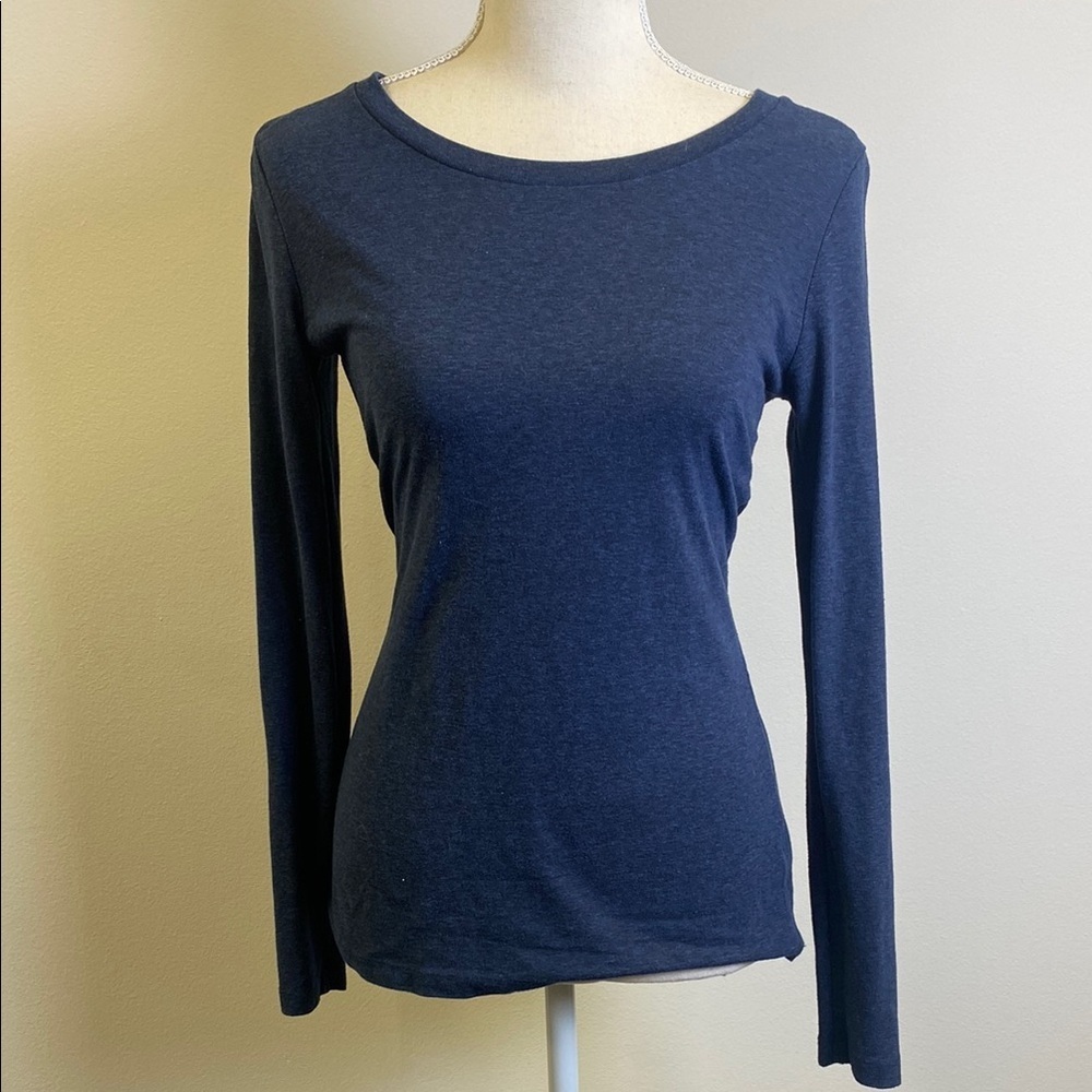 Mossimo Supply Co. Women's Long Sleeve Tee in Navy